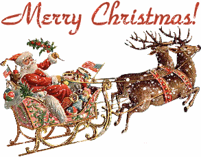 Błyszczące renifery Wesołych Świąt